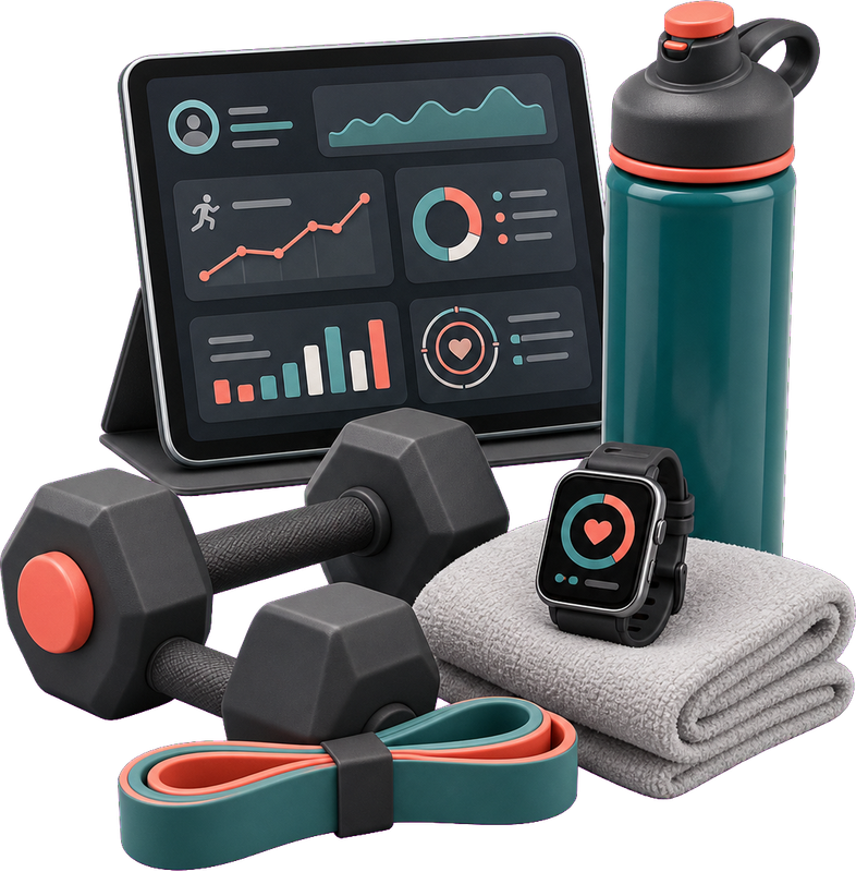 Generated virtual training equipment illustration.